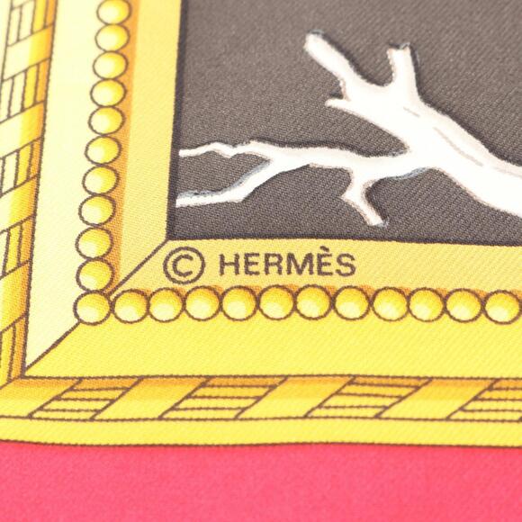 HERMES Authentic Gray Silk Scarf - Picture 2 of 8
